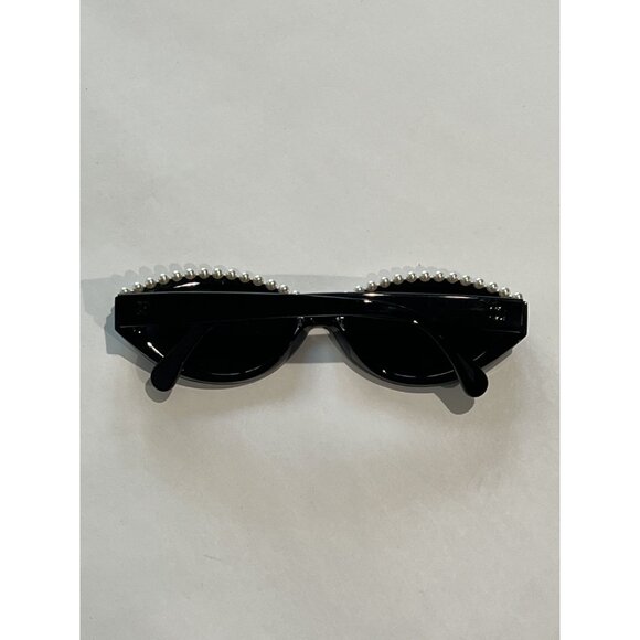 Chanel Pearl S0114 Oval Sunglasses in Black Authentic - Picture 5 of 7